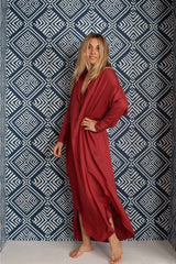  Stromboli Caftan in indian red bamboo - side